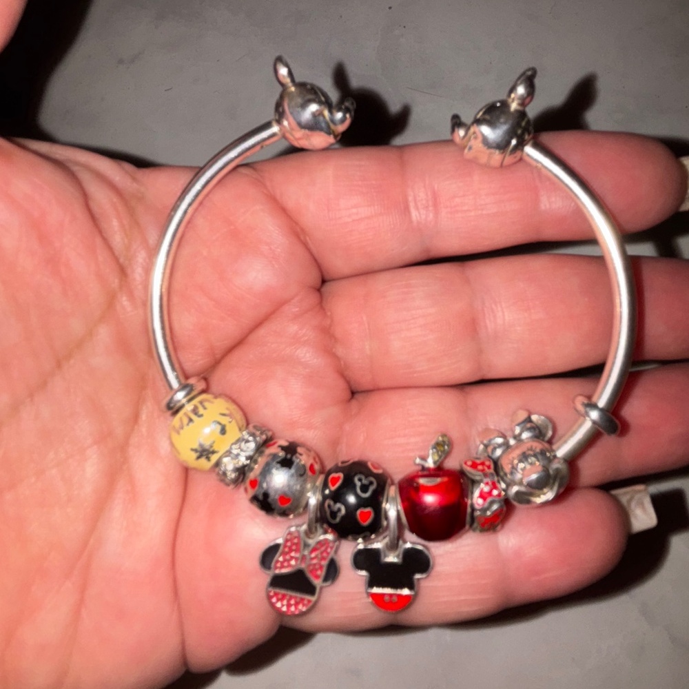 Disney Pandora bangle w/ charms
